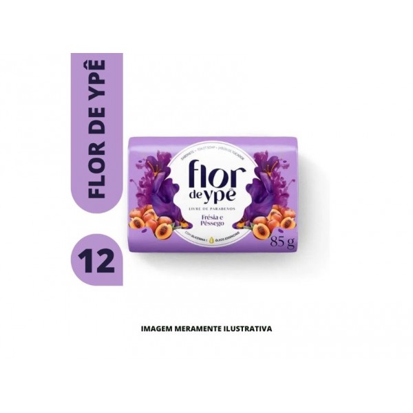 SABONETE - FLOR DE YPE - 85g FRESIA E PESSEGO - DP12